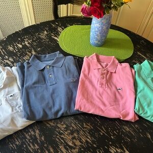 4 vineyard vine shirts men’s small pink xs